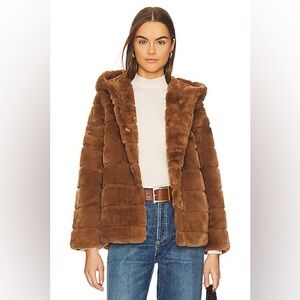 Apparis Brown faux fur coat - retails $295